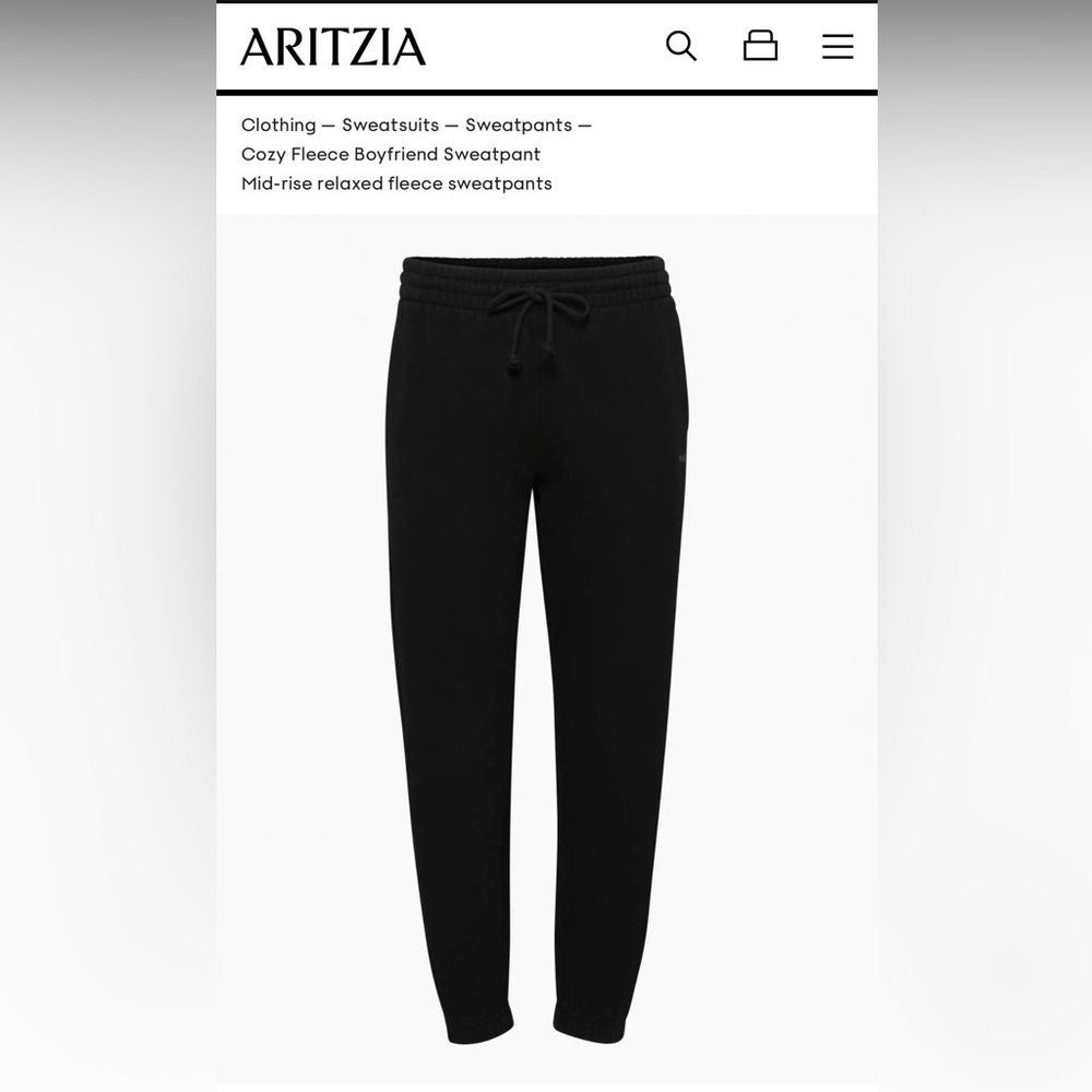 NEVER WORN ARITZIA SWEAT PANTS